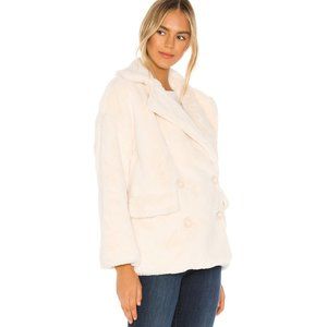 Free People Solid Kate Faux Fur Coat Jacket. M, XS